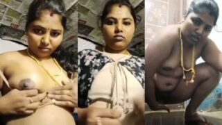 Wanita India Selatan Yang Tak Puas Melepas Pakaian Dan Merangsang Diri