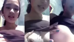 Gadis Muda Montok Pamer Payudara Gede