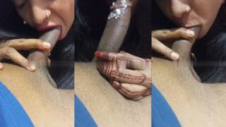 Bibi Berumur Merekam Aksi Ngeseks Oral Dengan Pria Muda