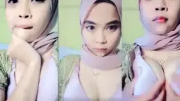 Jilbab Indo Buka Bh Bikin Keras Kontol