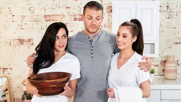 Pijat Nuru – Whitney Wright Dan Spencer Bradley, Empat Tangan Lebih Nakal Dari Dua, Bikin Merem Melek